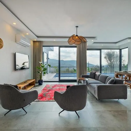 Villa With Nature View And Pool In Kas Gelemiş
